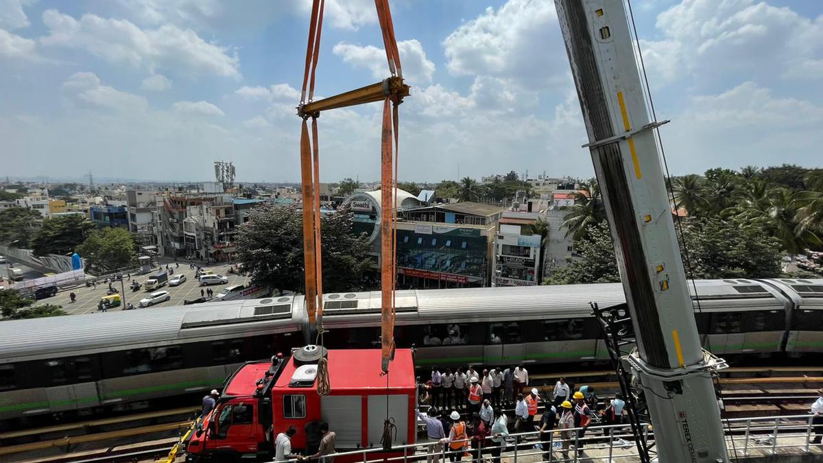 Namma Metro services disrupted on green line after RRV gets jammed at Rajajinagar 